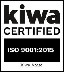 Kiwa certified — ISO/IEC 9001:2015