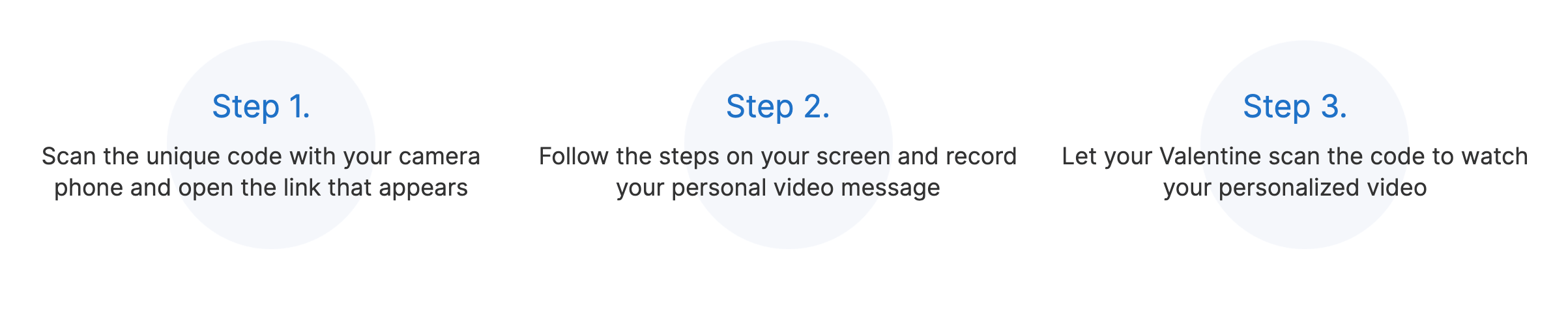 Three steps in order to add a personalised message for your Valentine